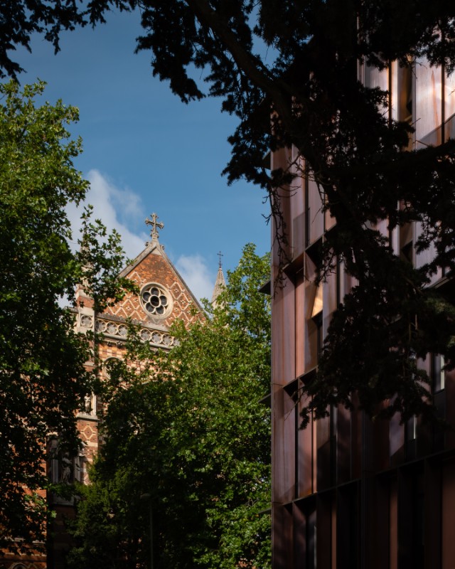 beecroft_building_close_front_view_with_trees_old_building_copper_walls3